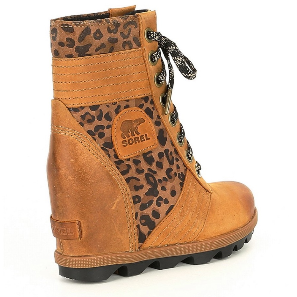Sorel RARE Leopard Print Lexie wedges - Picture 5 of 8